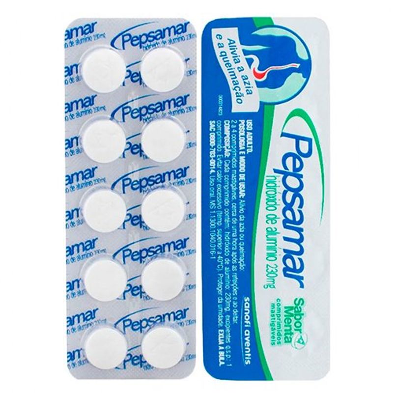 pepsamar 230mg 10 comprimidos