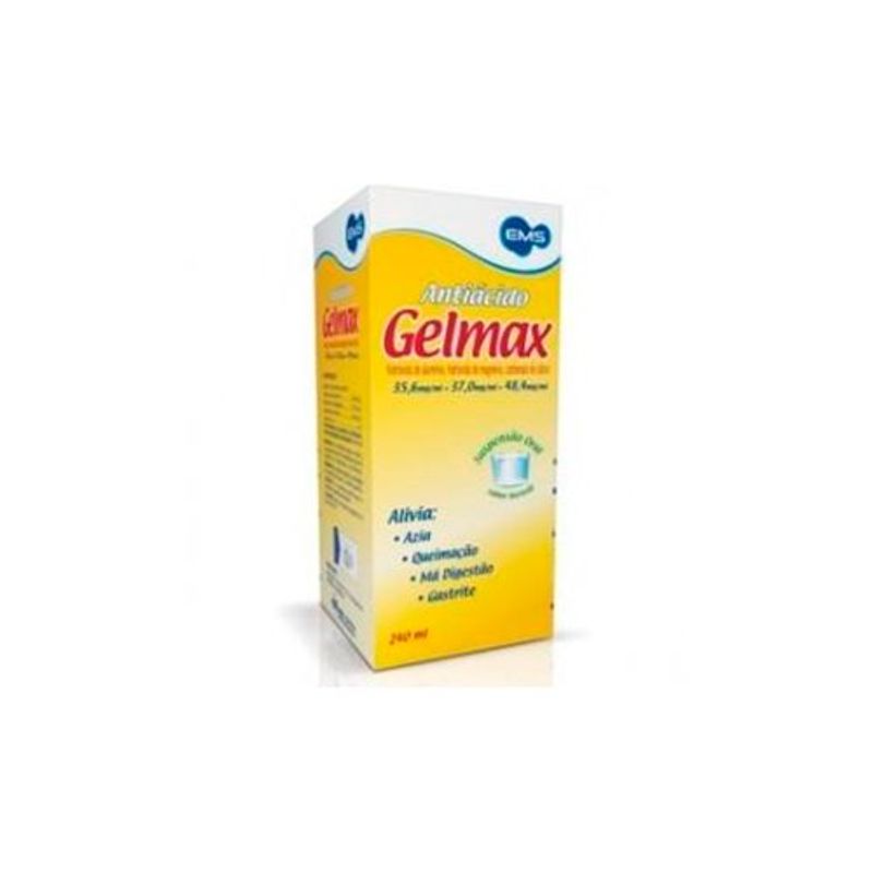 gelmax frasco com 240 ml