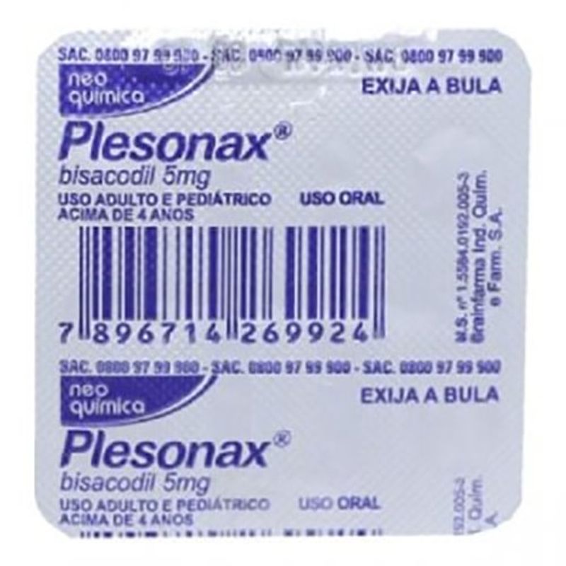 plesonax 5mg 4 comprimidos revestidos