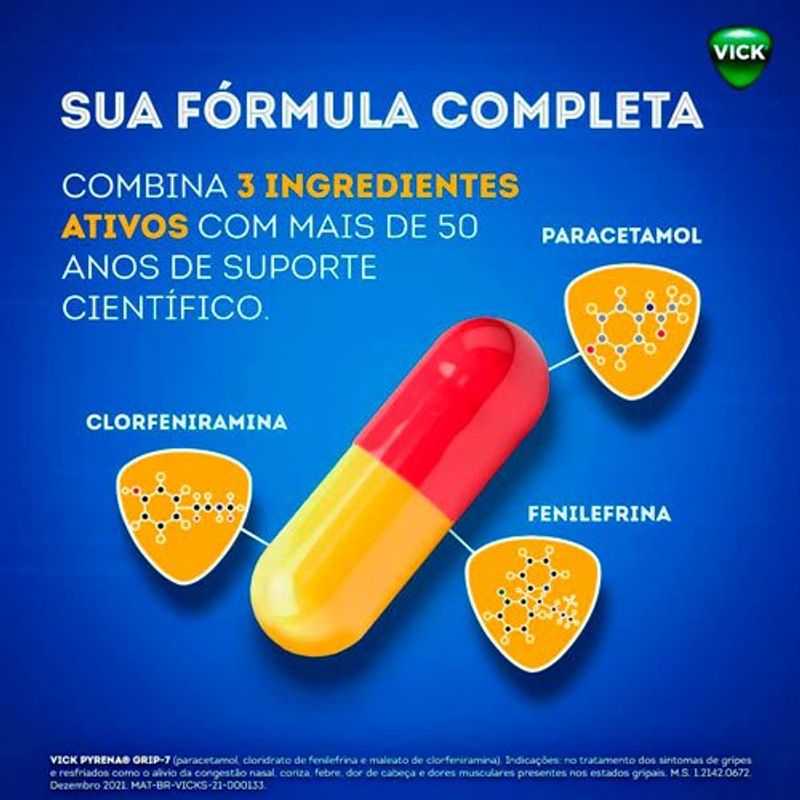vick pyrena grip-7 com 5 cápsulas p&g similar