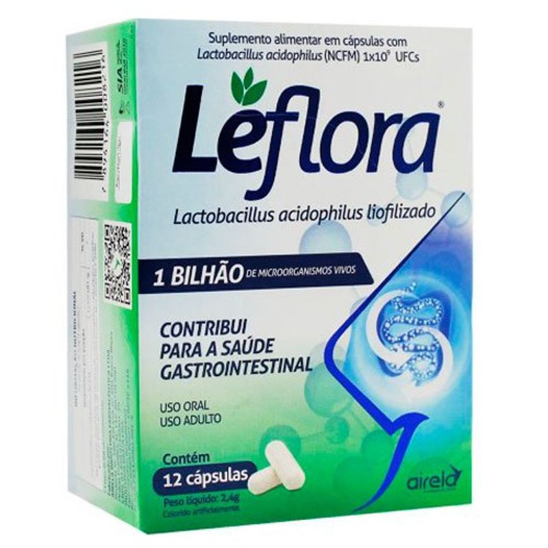 leflora 1 bilhão ufcs 12 cápsulas airela