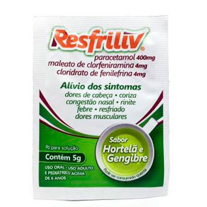 resfriliv 1 envelope sabor hortela/gengibre geolab