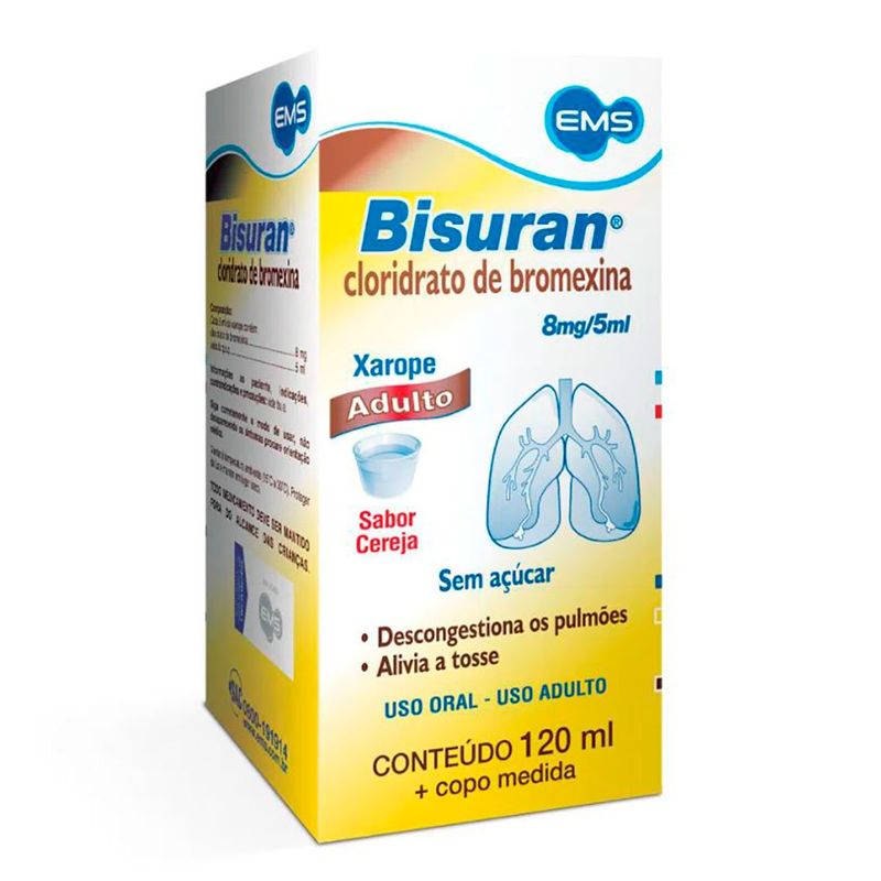 bisuran 1,6mg/ml xarope adulto 120ml