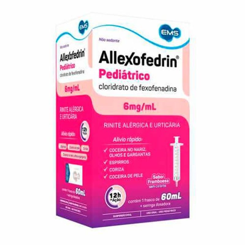 allexofedrin 6mg/ml suspensão oral infantil 60ml