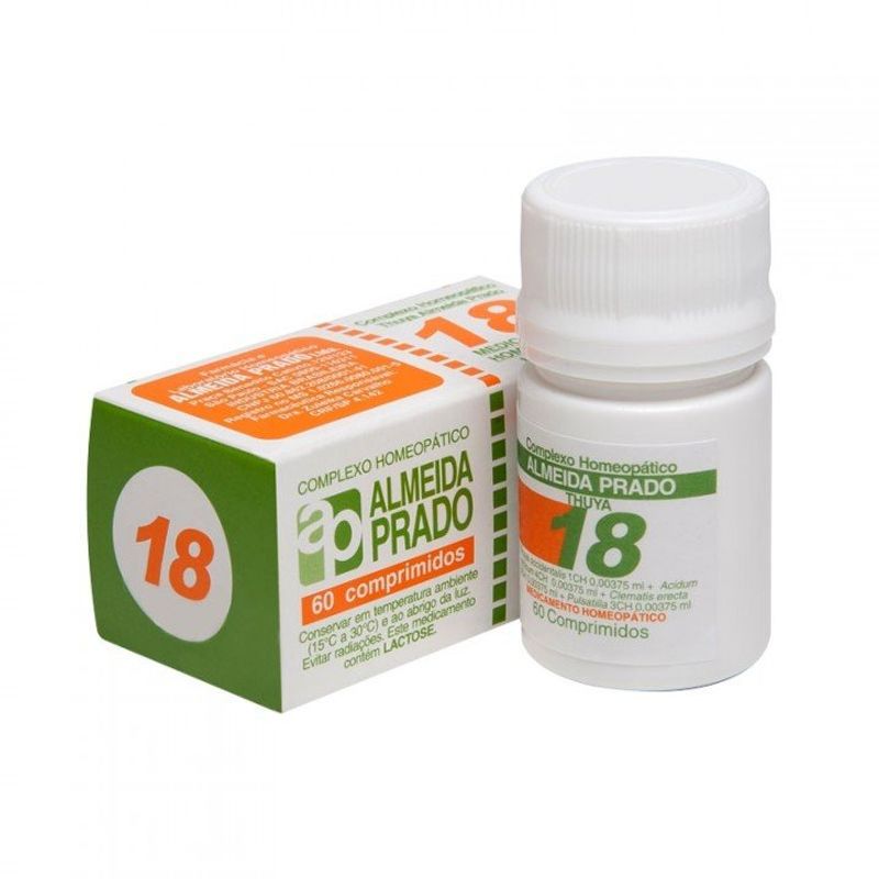 complexo homeopático almeida prado 18 com 60 comprimidos