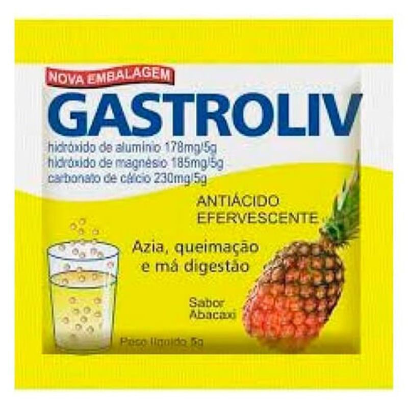 gastroliv envelope sabor abacaxi 5g
