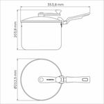 panela pipoqueira tramontina loreto 20cm 3,5l vermelho - 20387720