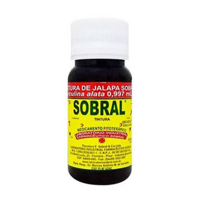 tintura de jalapa sobral 0,997mg/ml 30ml