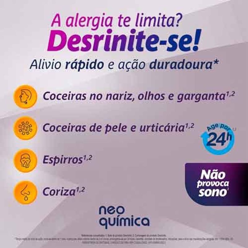 desrinite 120mg 10 comprimidos neo quimica