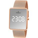 relógio feminino champion digital rosé ch40080z