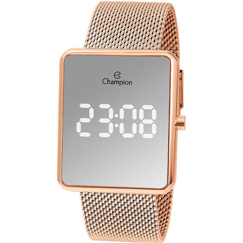 relógio feminino champion digital rosé ch40080z