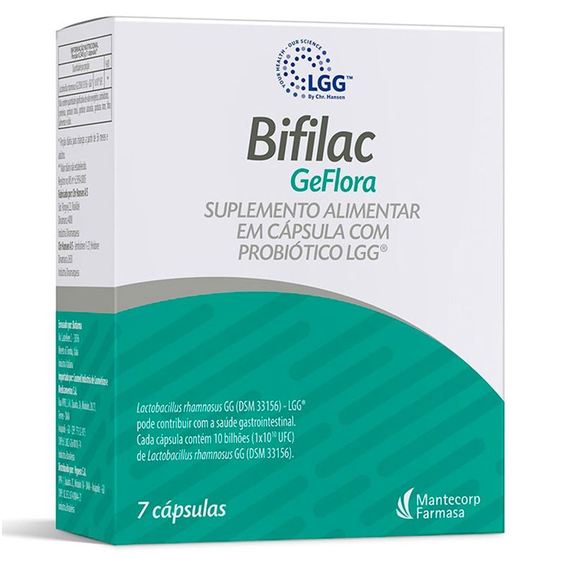 bifilac geflora 10 bilhões 7 cápsulas mantecorp