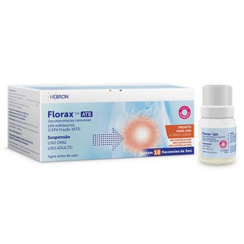 florax sm 100mi/ml suspensão oral pediátrico 10 flaconetes