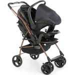 carrinho galzerano milano reversível ii preto cobre - 1016