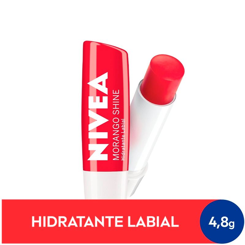 protetor labial nivea fruity shine fps 10 4,8g