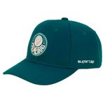 boné palmeiras supercap patch bordado stretch verde escuro (mp)