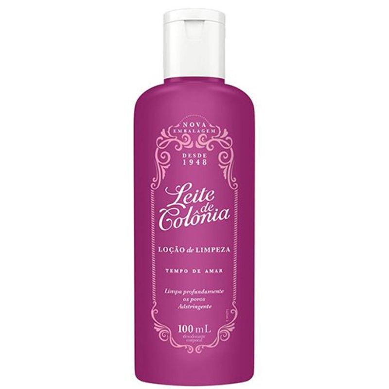 leite de colônia tempo amar 100ml