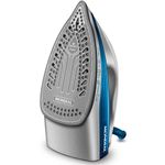 ferro de passar mondial a vapor cerâmica 1200w 127v branco e azul - fvn-01-bl