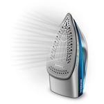 ferro de passar mondial a vapor cerâmica 1200w 127v branco e azul - fvn-01-bl