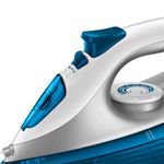 ferro de passar mondial a vapor cerâmica 1200w 127v branco e azul - fvn-01-bl