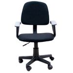 cadeira para escritório giratório latcor preto lc004-2