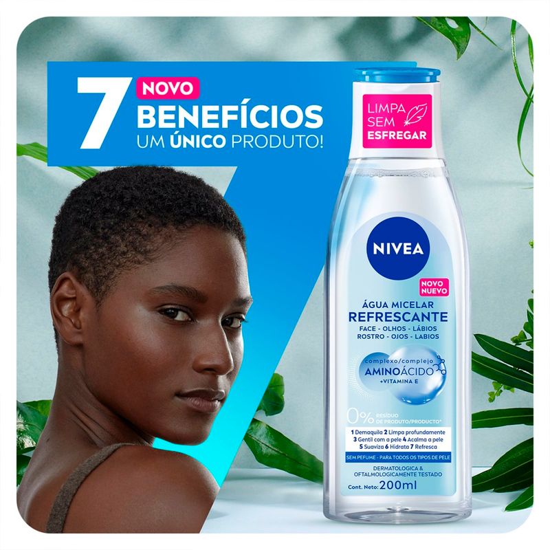 água micelar nivea micellair solução de limpeza 7 em 1 200ml