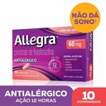 allegra 60mg 10 comprimidos revestidos