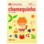 papel a4 rymo chamequinho amarelo 75gr com 100 folhas - 2300001