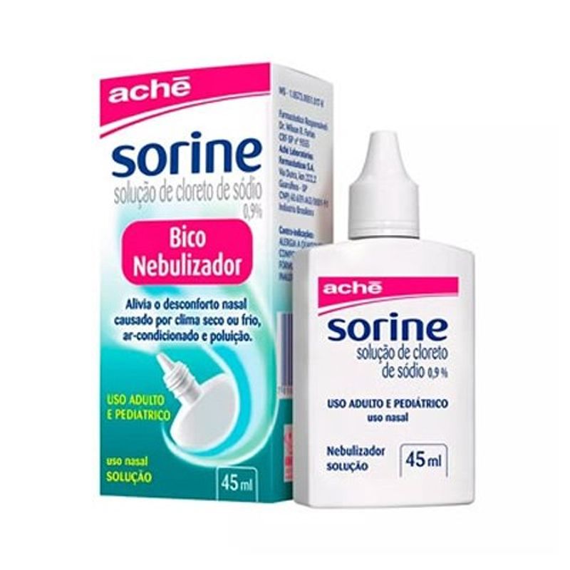 sorine nebulizador solução nasal 45ml