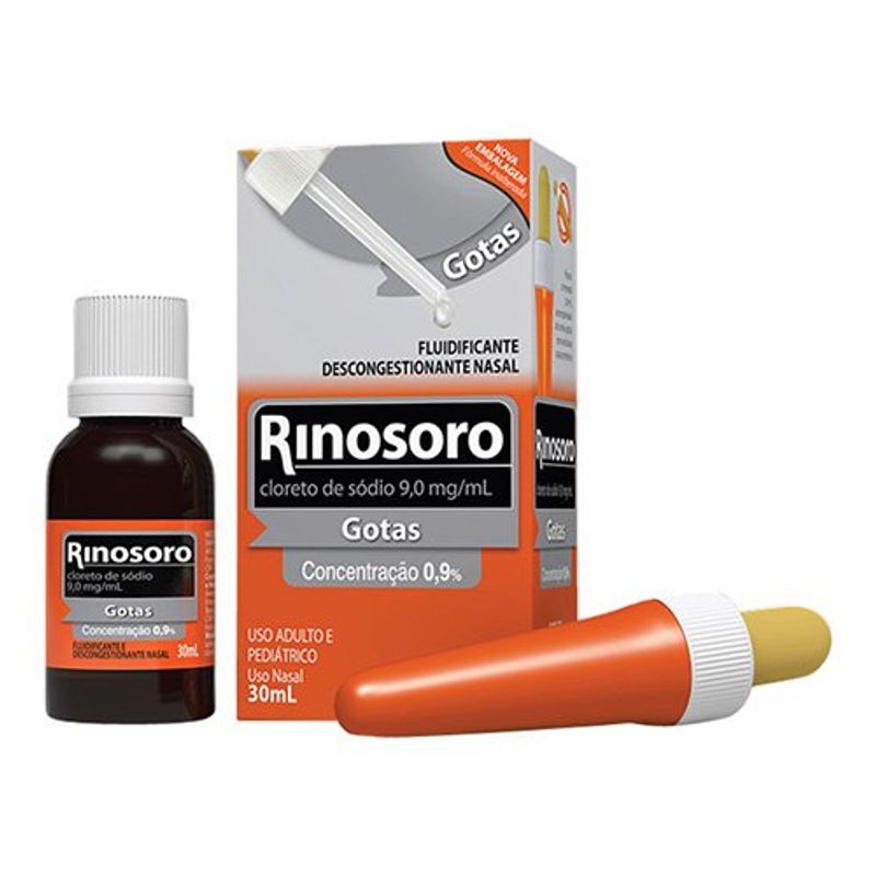 rinosoro 9mg/ml solução nasal 30ml