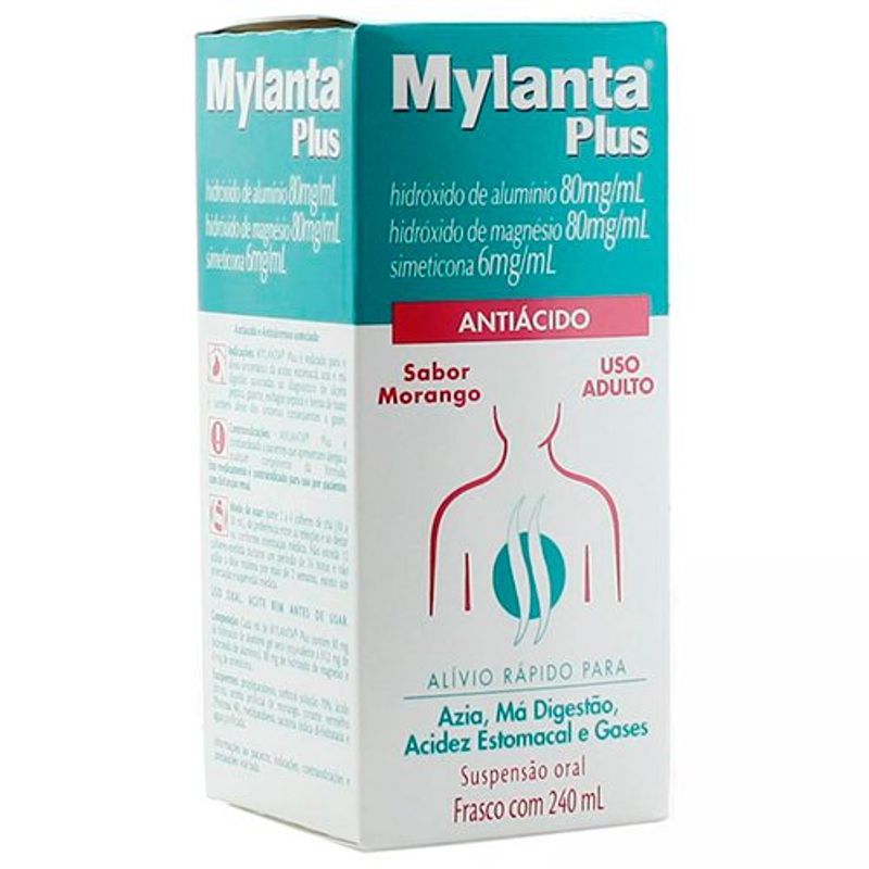 mylanta plus suspensão oral 240ml