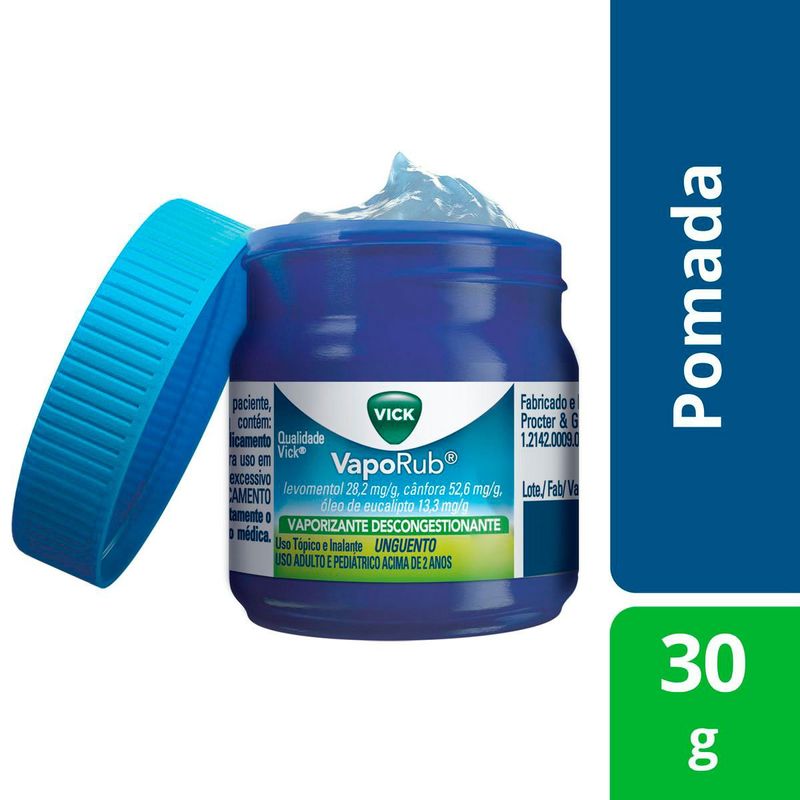 descongestionante vick vaporub 30g