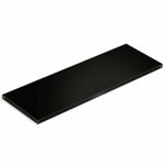 prateleira bemfixa 28,5x28,5x1,5 cm retangular preto 9837