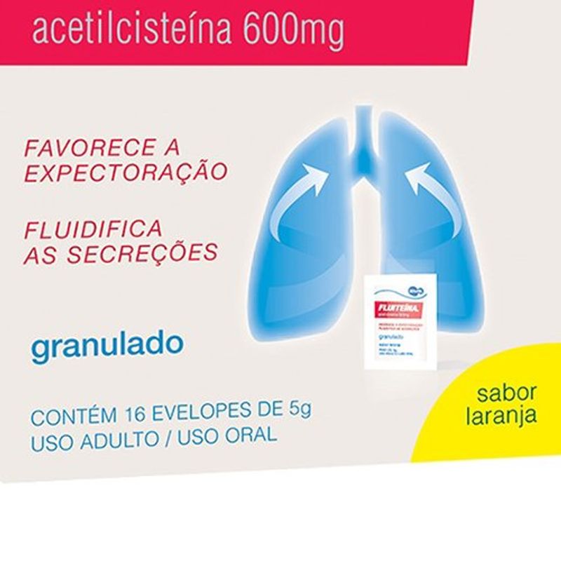 fluiteína 600mg 16 envelopes