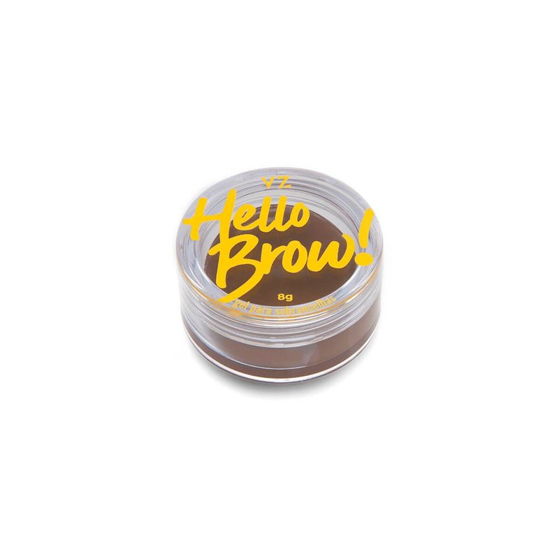 gel para sobrancelhas vizzela hello brow marrom claro 8g