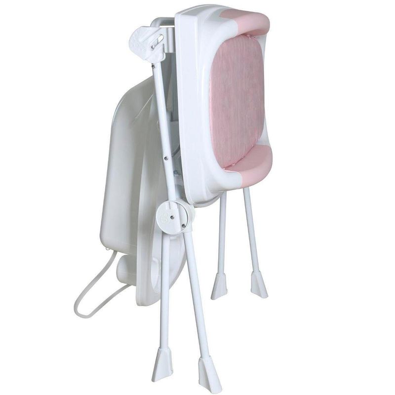 banheira galzerano premium desmontável rosa e branco - 7005