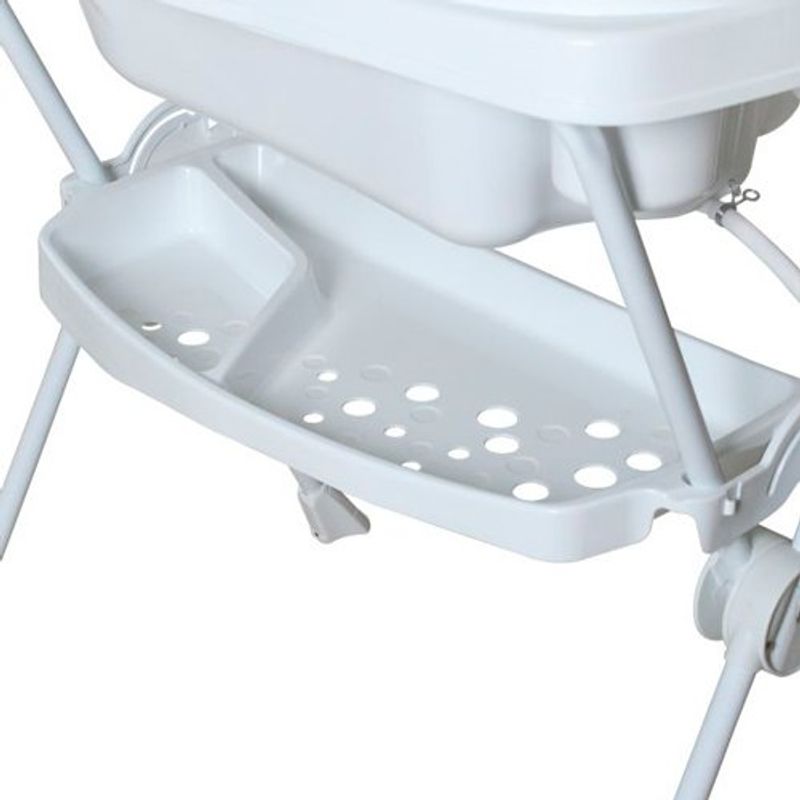 banheira galzerano premium desmontável rosa e branco - 7005