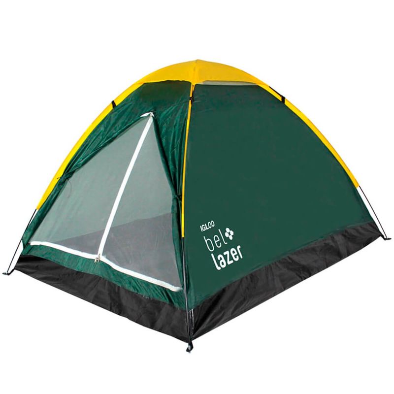 barraca belfix camping iglu para 3 pessoas verde - 102300