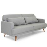 sofá-cama herval com usb cinza - mh-1605