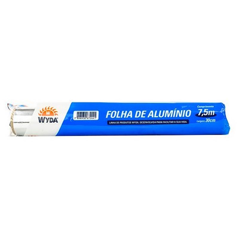 rolo de folha de alumínio wyda 7,5m comprimento