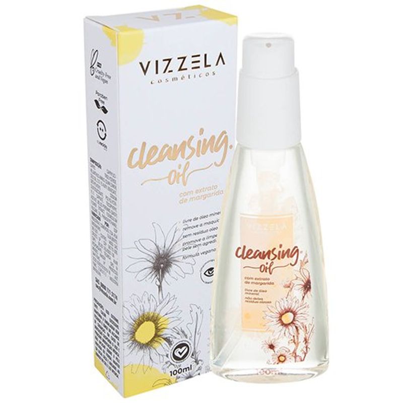 óleo facial vizzela cleansing oil 100ml