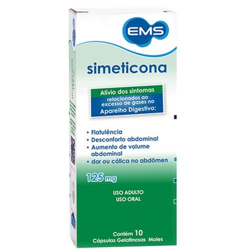 simeticona 125mg 10 comprimidos ems genérico