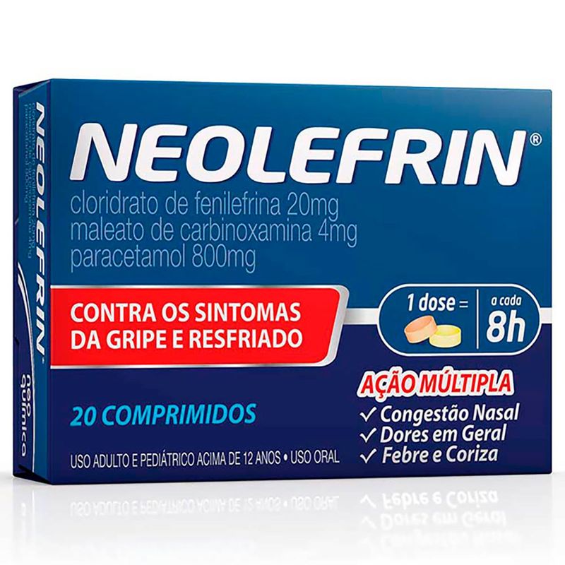 neolefrin 20 comprimidos
