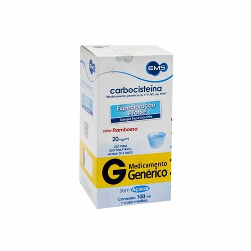 carbocisteina 20mg/ml xarope frasco 100ml + copo medidor prati donaduzzi genérico