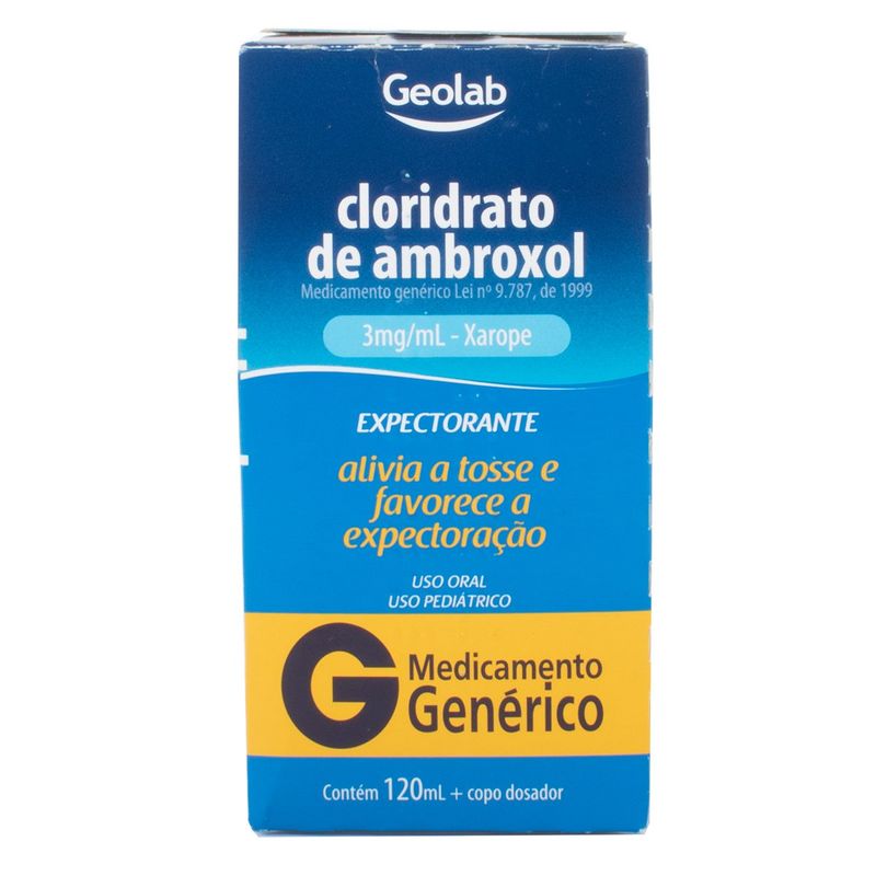 cloridrato de ambroxol 15mg/ml xarope pediátrico geolab