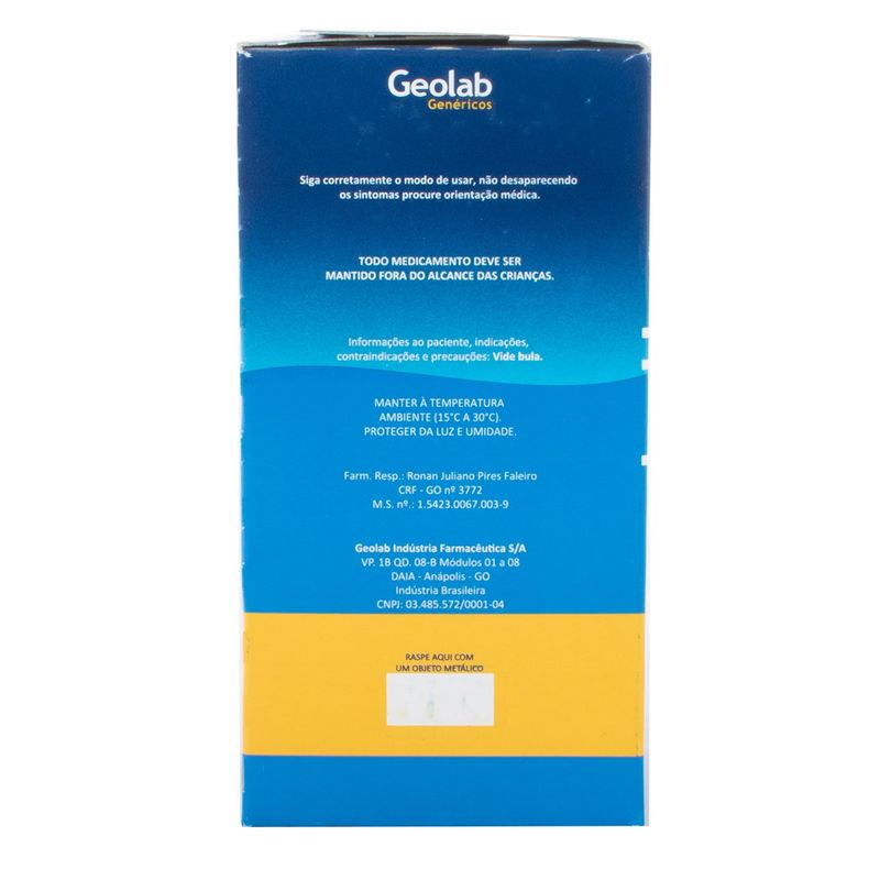 cloridrato de ambroxol 15mg/ml xarope pediátrico geolab