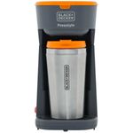 cafeteira elétrica individual black+decker freestyle cinza - cm01br