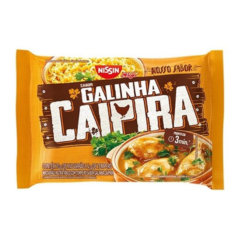 macarrão instantâneo nissin lámen nosso sabor galinha