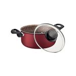 caçarola tramontina paris antiaderente 18cm 2,1l vermelho - 28524718
