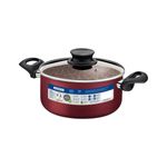 caçarola tramontina paris antiaderente 20cm 2,9l vermelho - 28524720